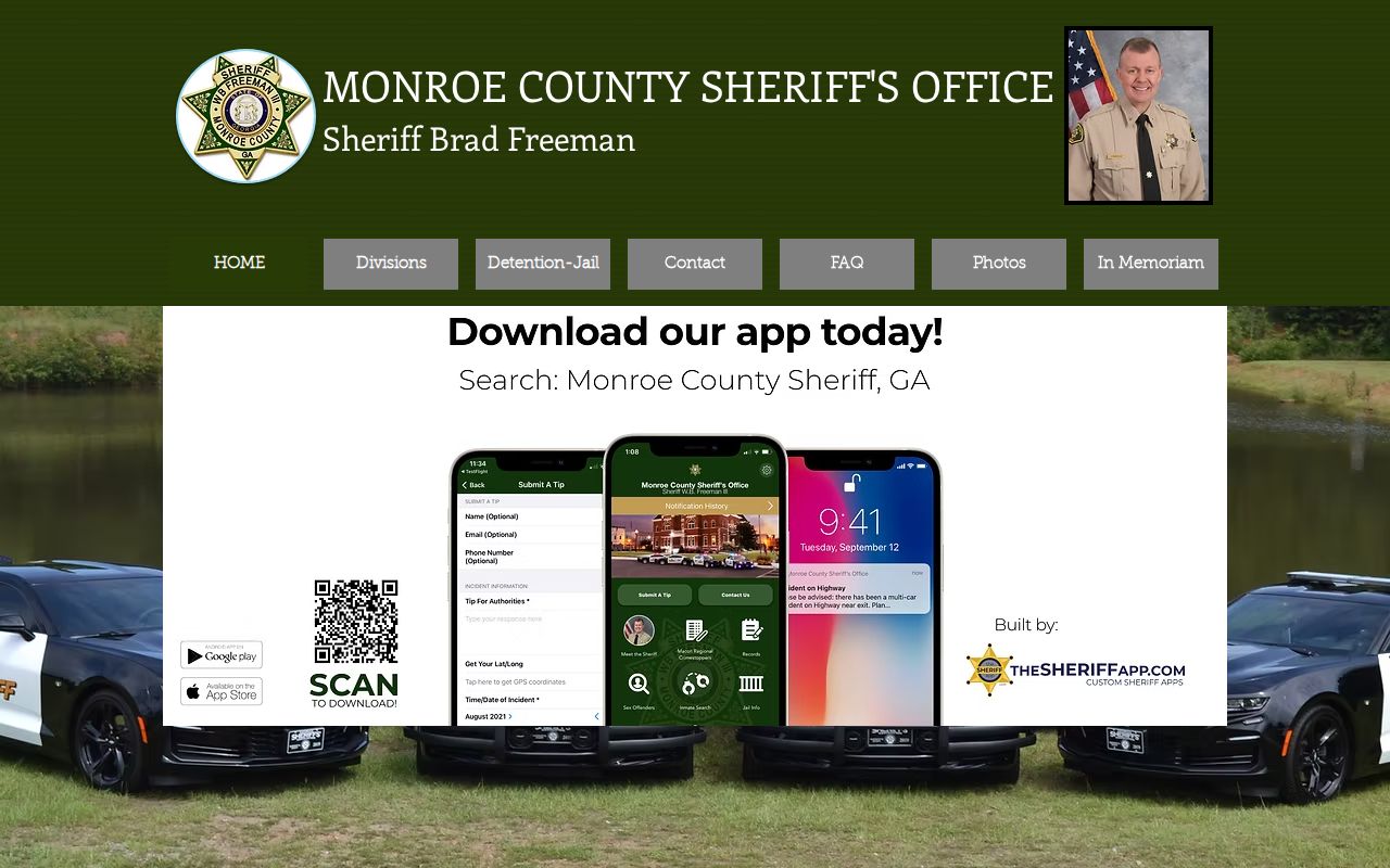 Monroe County Sheriff's Office official source for Culloden booking information