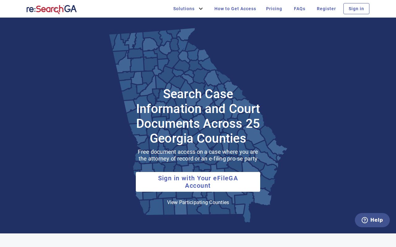 Georgia court disposition search interface for Monroe County records