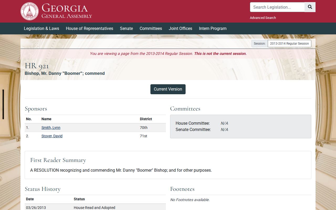 Monroe County reference to official Georgia booking photograph law legislation